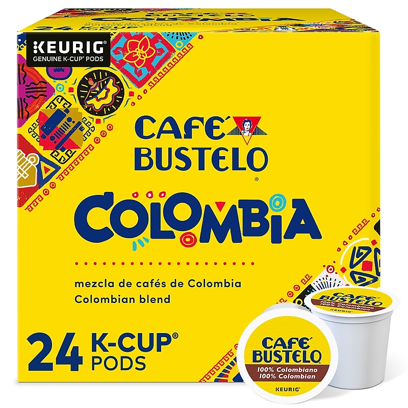 Cafe Bustelo 100% Colombian Coffee Keurig® K-Cup® Pods, Medium Roast, 24/Box (6107) image 1