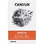 Canson Graduate 5.5" x 8.5" Sketch Pad, 10 Sheets/Book, 3/Bundle (MCX525008008-3)~#|#~C498EDBD-5189-4805-BBA73ECE3EA82AC5_sc7