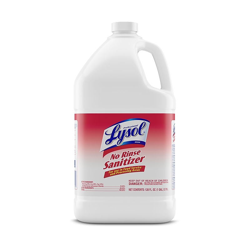 Lysol Professional No Rinse Sanitizer, 1 Gallon (3624174389) image 1