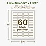 Avery Hemp Rectangle Laser/Inkjet Multipurpose Labels, 1/2" x 1-3/4", Off-White (1200/Pack)~#|#~C4A19EAD-90A8-48E3-81A6706034D349BF_sc7
