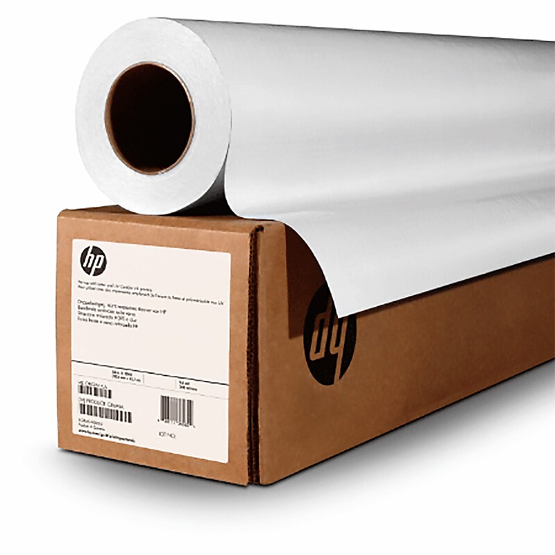 HP Coated Wide Format Bond Paper Roll, 24" x 150', Matte Finish (C6019B) image 1