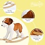 Happy Trails Plush Dog Rocker, Brown/White (80-BF017)~#|#~C4A54098-7B0B-4B4E-B890C0A83695F425_sc7