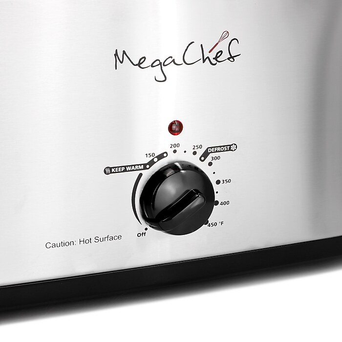 MegaChef 22 Qt Electric Roaster Oven, Silver (935121971M) | Staples