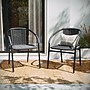 Flash Furniture Gray Rattan Indoor-Outdoor Restaurant Stack Chair (TLH-037-GY-GG)~#|#~C4ABF99D-2B07-49C3-8B71039F665C8108_sc7