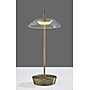 Adesso ADS360 Ako 12"H LED Table Lamp, Antique Brass/Clear Acrylic (AD9206-21)~#|#~C4B2C69F-0C38-4828-A107BB82C5BB709A_sc7