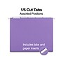 Staples Hanging File Folders, Letter, 1/5-Cut Tab, Letter Size, Purple, 25/Box (ST419200-CC)~#|#~C4B3BE23-4C33-4079-A9A65DCAC0B99AF9_sc7