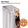 iTouchless Stainless Steel Wings Open Lid Sensor Trash Can with AbsorbX Odor Control, Silver, 13 gal. (WS13RSL)~#|#~C4B49330-4745-42AB-8C646CE159937254_sc7