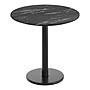 Flash Furniture TopGuard 31.25" Round Wood Dining Table with Round Base, Black Faux Marble/Black Base (STRD31BMATR18)~#|#~C4B4E883-B21C-4446-9865563F6431E622_sc7