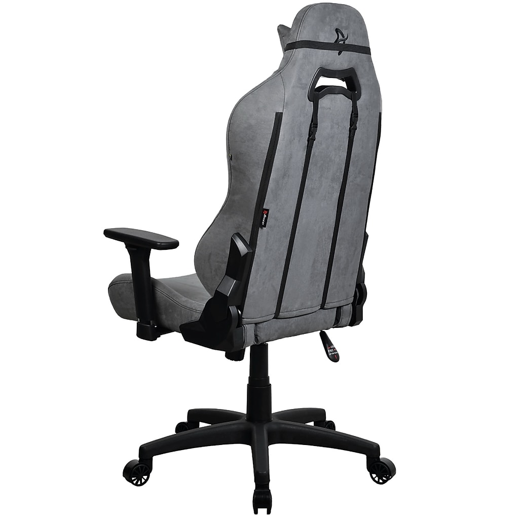 Rear angle view of Arozzi Torretta gray chair