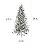 Fraser Hill Farm 7.5' Flocked Mountain Pine Artificial Christmas Tree, 550 Lights (FFMP075-6SNEZ)~#|#~C4B84B8A-EC5A-4755-B7EA66F036AED1AF_sc7