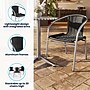 Flash Furniture Lila Aluminum/Rattan Stacking Chair, Black, 4/Pack (4TLH020BK)~#|#~C4B985EE-68D5-48CD-AAF8BFD7DDE777B6_sc7