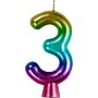 Creative Converting Metallic 3 Birthday Candles, Rainbow, 12/Pack (365107)~#|#~C4BA06BD-26D7-42D2-9118B2BBD627CE86_sc7