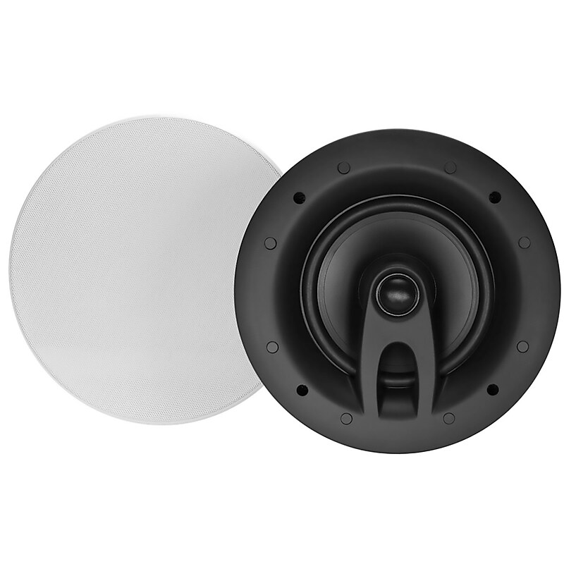 Dayton Audio Contractor Series CS625C 70W Max In-Ceiling Speaker Set, 2 Count, White image 1