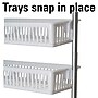 Household Essentials 57" Over the Door Storage Rack with 6 Basket Organizer, White (HH2154-1)~#|#~C4C1BF41-20E6-4ED4-A4490F4752BB7420_sc7