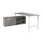 Bush Business Furniture Hustle 72"W Computer Desk and Low Storage Cabinet with Doors and Shelves, Platinum Gray (HUS012PG)~#|#~C4C243D4-3A9F-4D7D-931DB8D232CA973C_sc7