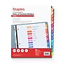 Staples Customizable Table of Contents Numeric Dividers, 15-Tabs, Multicolor (ST62989)~#|#~C4C316B4-4564-40AE-925FB1BA42566819_sc7
