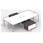 Boss Office Products Simple System 66"W Desk with Storage Cabinet, Driftwood, 4/Set (SGSD017-202)~#|#~C4C56DAE-9033-46B1-9F6A7F868C79B41D_sc7