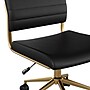 Martha Stewart Ivy Armless Faux Leather Swivel Office Chair, Black/Polished Brass (CH2209211BKGLD)~#|#~C4C93C80-62CE-4D7A-9C306DFC4A9A3088_sc7