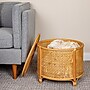 Storied Home Bamboo and Rattan Round Accent Storage Table, Natural (EC1676)~#|#~C4CC054F-6408-45E6-9462943330172CCF_sc7