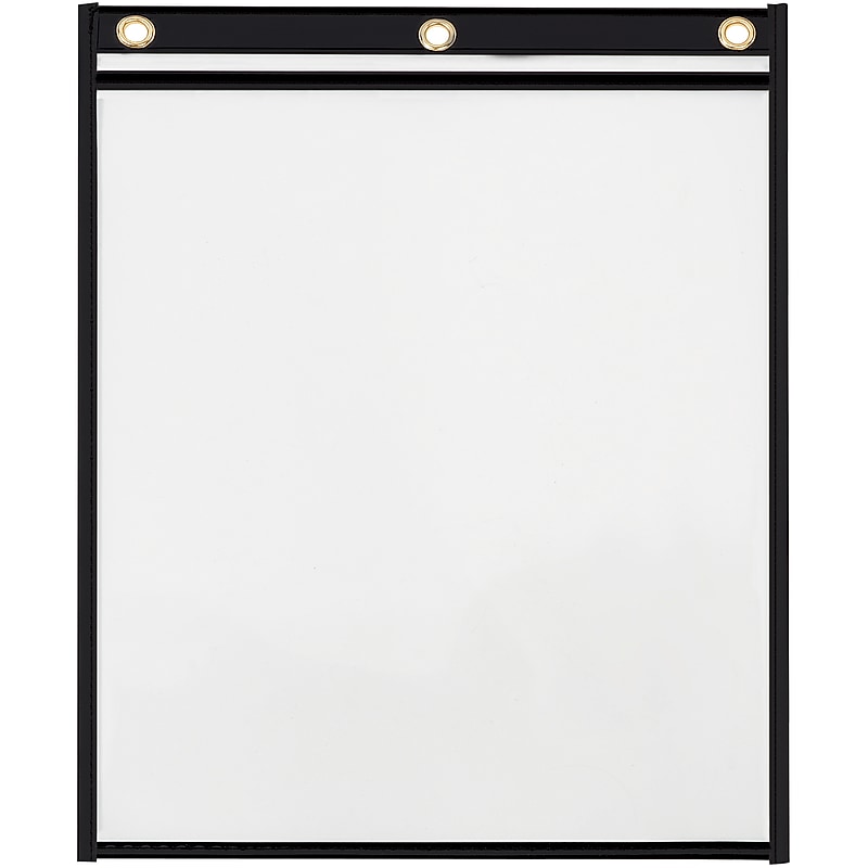 Partners Brand Vinyl Stitched Job Ticket Holders, 9" x 12", Black, 15/Case (JTH150) image 1