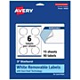 Avery Laser/Inkjet Burst Multipurpose Labels, 3" Dia., White, 90 Labels/Pack (94609)~#|#~C4CDA94B-2AA3-497D-A97C7B3C21AD826E_sc7