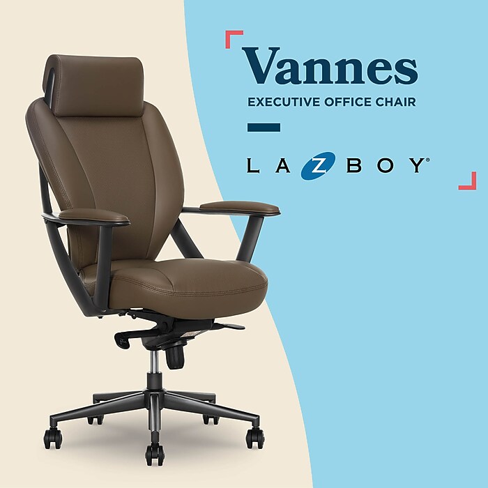 La-Z-Boy Vannes Ergonomic Polyurethane Swivel Executive Chair