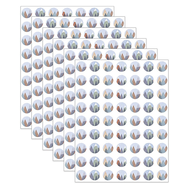 Teacher Created Resources Moving Mountains Mini Stickers, Multicolored, 378/Pack, 6/Packs/Bundle (TCR9176-6) image 1