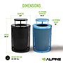 Alpine Industries 4460 Steel Mesh Outdoor Trash & Recycling Bin Combo with Rain Bonnet Lid, 36 Gallon, Black/Blue (ALP4460-01-F)~#|#~C4D19722-6A6E-40C3-BEAAF2DED69BA6BB_sc7