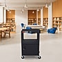 Luxor LEADER 3-Shelf Adjustable Media Utility Cart with Locking Cabinet, Black (AVJ42C)~#|#~C4D358B1-6E2F-449F-8BBBF57D46D0E8D8_sc7