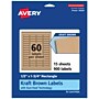 Avery Laser/Inkjet Multipurpose Labels, 1.75" x ", Kraft Brown, 900/Pack (94204)~#|#~C4D7B37E-0CD7-47F0-8AD33CCEA0205E34_sc7