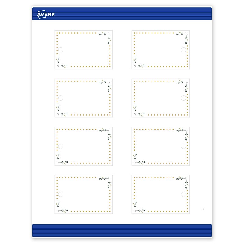 Avery  3" Blank Price & Merchandise Tags, White, 80/Carton (S00-DNB-PRMWT10) image 1