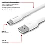 Staples TECH USB-C to USB-A Charging Cable, 9.8 ft., White (ST62339)~#|#~C4DF8CAB-C8BB-45D3-A531A8BDE123F8C6_sc7