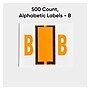 Smead BCCR Color Coded Alphabetic Labels, B, Light Orange, 500/Roll (67072)~#|#~C4DFD486-A6BA-4530-8D569D09BEAF5B90_sc7