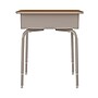 Flash Furniture Billie 24"W Student Desk with Open Front Metal Book Box, Walnut/Silver (FDDESKGYWAL)~#|#~C4E757A9-ABDC-4238-8A42A8942873C2DC_sc7