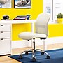 Serta Essentials Armless Ergonomic Bonded Leather/Mesh Swivel Task Chair, Cream (48740B)~#|#~C4EBCB78-38F3-4216-842E11E350F80257_sc7