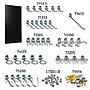 Triton Products High Density Fiberboard Round Hole Pegboard with 36 pc. DuraHook Assortment (PEG36-BLK)~#|#~C4EC3A41-798B-4EC6-A0C2DAE40488A054_sc7