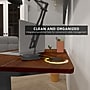 Mount-It! 40"W Electric Rectangular Adjustable Standing Desk, Hazelnut/Black (MI-8036)~#|#~C4ECD87B-32F7-4893-BDF432C1BF3E234D_sc7