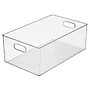iDESIGN Large Stackable Plastic Storage Bin, Clear (03660)~#|#~C4EDEBAC-B87F-44FE-8FF2FA609F237784_sc7