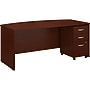 Bush Business Furniture Series C 72"W Bow Front Desk with Mobile File Cabinet, Mahogany (SRC079MASU)~#|#~C4EF50D9-B182-44BE-AF1DE22ABF4E0691_sc7