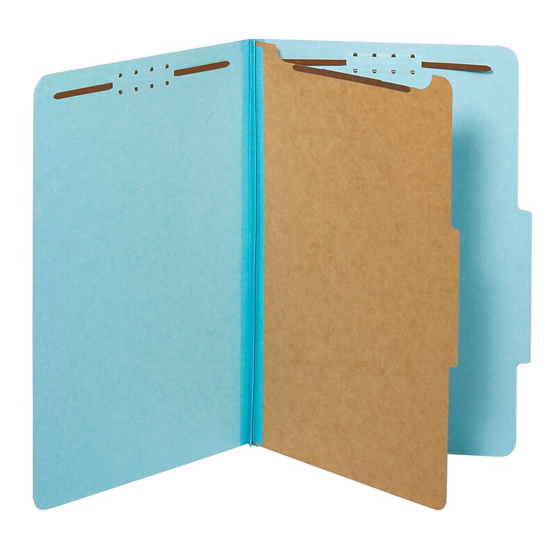 Pendaflex Classification Folder, 1-Dividers, 1 3/4" Expansion, Legal Size, Blue, 10/Box (28730P) image 1