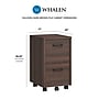 Whalen Dulzura 2-Drawer Mobile Vertical File Cabinet, Letter/Legal Size, 29.25"H x 17"W x 20"D, Dark Brown (SPUS-DZMF-DBM)~#|#~C4F53987-0A6B-43BF-8809D953E44D3CB6_sc7