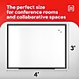 TRU RED™ Magnetic Porcelain Dry Erase Board, Black Frame, 4' x 3' (TR61189)~#|#~C505B1CB-90F7-46D3-8756B0D9C303C3FF_sc7