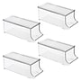 iDESIGN Small Stackable Plastic Storage Bin, Clear (28419M4)~#|#~C50ABFA8-EADD-48E6-80146B8880150138_sc7