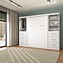 Bestar Nebula Full Murphy Bed and 2 Closet Organizers with Drawers (109W), White (25993-000017)~#|#~C50FF6D0-1C56-4888-902FB2DF28BFC144_sc7