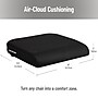 Mind Reader Memory Foam Office Chair Cushion, Black (MEMGEL-BLK)~#|#~C5117328-4C05-4E31-8798026C9AF59EB7_sc7