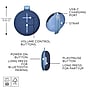 Logitech ULTIMATE EARS MINIROLL Ultra-Portable Bluetooth Speaker, Waterproof, Majestic Blue (984-002020)~#|#~C51739AC-1E22-4A42-97D834D3084C3219_sc7