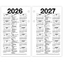 2026 AT-A-GLANCE Financial 6" x 3.5" Personal Organizer Refill Pages, White/Black (S170-50-26)~#|#~C517EFE4-06FA-421B-B6D3AFABB52E20F4_sc7