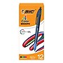 BIC 4-Color Smooth Retractable Ballpoint Pen, Medium Point, Assorted Ink, 12/Pack (MMS11-AST)~#|#~C51C744E-0E4F-4A66-A7AF4E3A362FB4C7_sc7