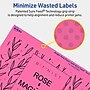 Avery Rectangle Laser/Inkjet Multipurpose Labels, 5" x 8-1/8", Bright Pink (40/Pack)~#|#~C522AD45-C97E-483B-A6FE7EC6CEB6B217_sc7