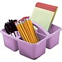 Teacher Created Resources Plastic Storage Caddy, 9" x 9.25" x 5.25", Lavender, 6/Bundle (TCR20955-6)~#|#~C5257C61-D9A4-4AC0-9A4FC45D9D4644D9_sc7
